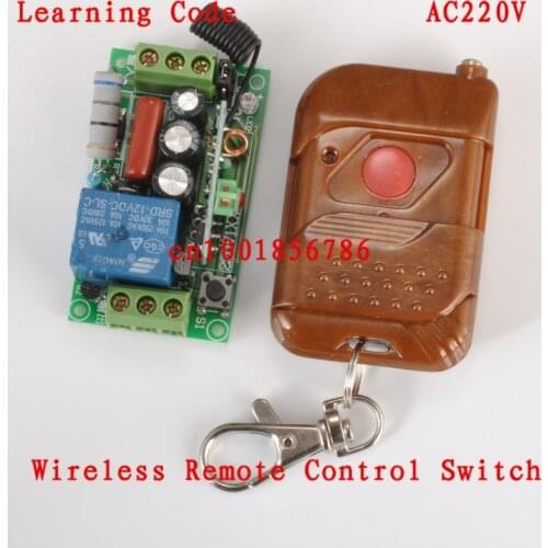 220V 1CH RF Wireless Remote Switch Receiver&Transmitter Light Lamp LED SMD ON OFF Switch10A Relay Momenrary Toggle 315/433.92