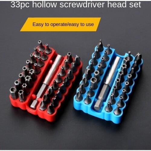 33 Pieces Hollow Bit Combination Screw Hex Socket Bit Cordless Drill Special-Shaped Screwdriver Bits