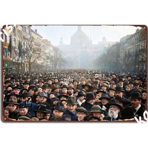 Antwerp Belgium End Of 1918 Metal Signs Cinema Kitchen Classic Cave pub Plaques Tin sign Posters