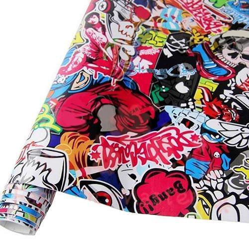 Car Motorcycle Decoration Self-Adhesive Cartoon Graffiti Decal Film Sheet Car Sticker Self-adhesive Anime Sticker