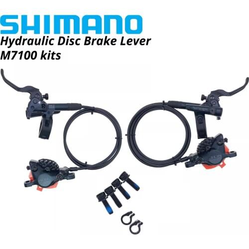 Shimano SLX M7100 BL-M7100 Brake Lever mtb Hydraulic Disc I-EV Clamp Band Rotors Front Rear bicycle set pair group Resin Ics
