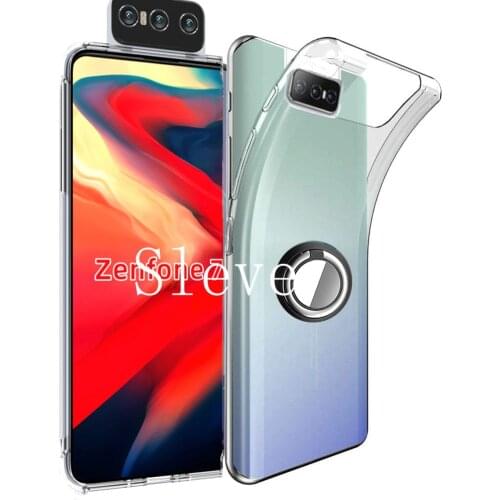 Case For Asus Zenfone 7 ZS670KS Ring Kickstand Finger Holder Soft TPU Shockproof Case For Asus Zenfone 7 ZS670KS 7 Pro ZS671KS