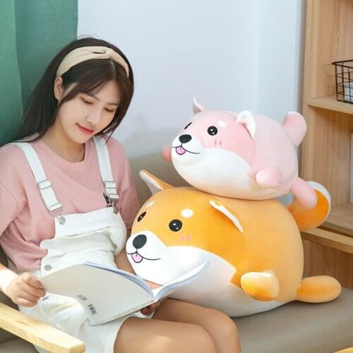 30/50/70cm Fat Shiba Inu Dog Plush Toy Children Gift Soft Peluche Shiba Inu Plush Puppy Dog Pillow Stuffed Toy Baby Plushie Doll