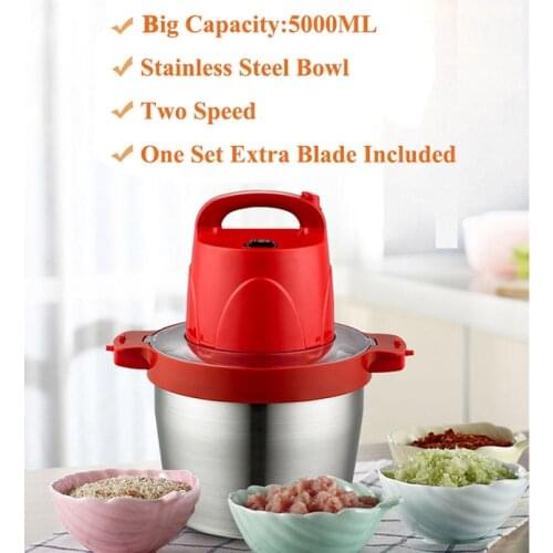 Multi-Function Kitchen food processor chopper machine Electric Blender Stainless Steel Meat Grinder