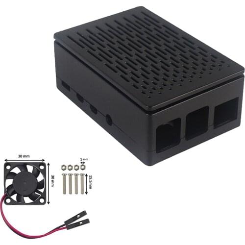 2020 New Raspberry Pi 4 Model B ABS Case Black Transparent Shell Plastic Prectective Box support 3.5 inch Screen LCD for RPI 4