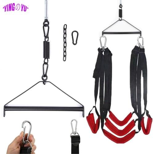 Sex Swing Metal Tripod Stents Sexual Hammock Furniture Fetish Bandage Adult Chairs Hanging Door Swings Erotic Toys for Couples