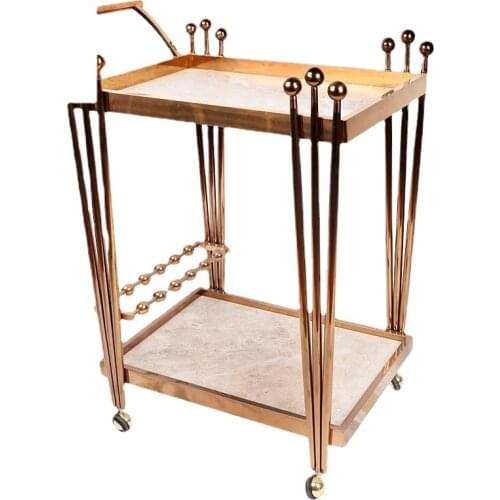 Stainless Steel Hotel Serving Trolley Wine Cart