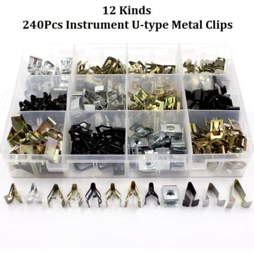 Mixed Auto Dashboard Audio DVD, CD,Center Console Panel Metal Fastener Screw Rivet For All Cars Clip Set