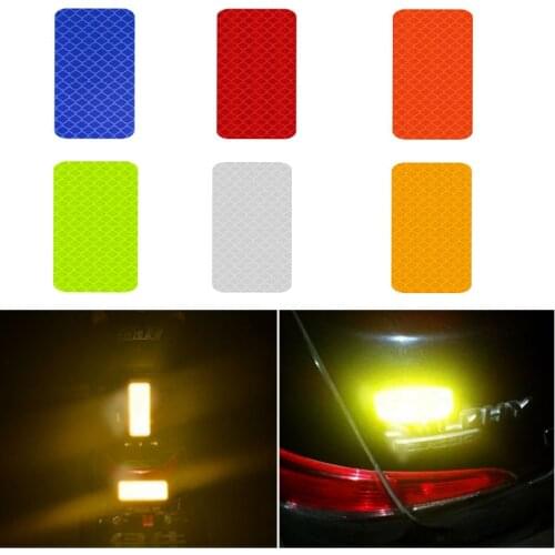 Reflective Warning Strip Car Stickers Bicycle Auto Reflective Tape Secure Reflector Car Accessories Tape Car Stickers Decorative