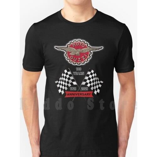 Vintage Badge Moto Guzzi 100Th Anniversary Celeration T Shirt Diy Big Size 100% Cotton Moto Guzzi California Corsa Griso Le