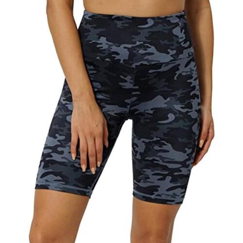 Women Shorts Skinny High Waist Printed Design Breathable Polyester Fashion Sports Casual Short Pants Trousers Summer 2021