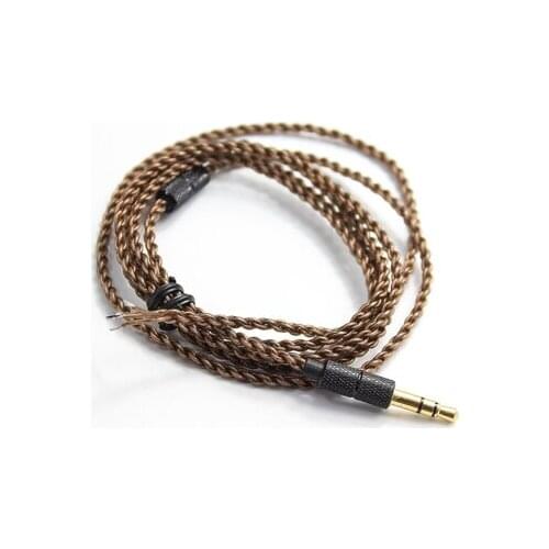 Diy earphone wire Single crystal copper silver plated cable 1pcs