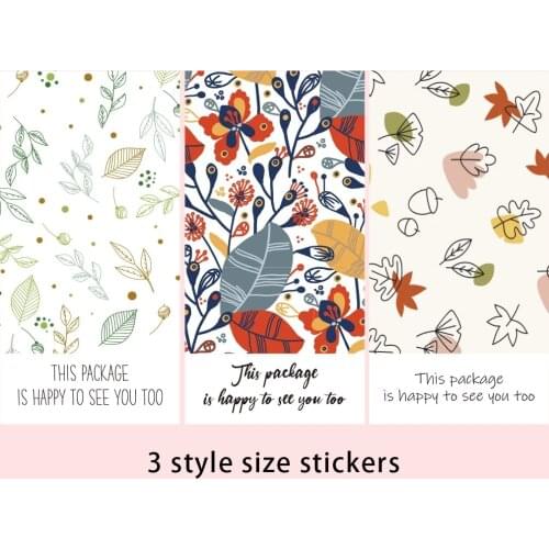 10-50Pcs/pack "This Package Is Happy To See You Too "Stickers Seal Labels Thank You Sticker For Exquisite Goods Decor Labels