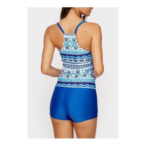 2021 Tankini Swimsuits Women Swimsuit High Waist Swimwear Vintage Retro Bathing Suits Summer Beach Wear Swimming Plus Suit S-XXL