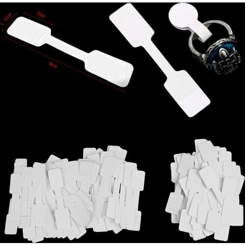 50/100Pcs Price Label Tags String Tie Watch Jewelry Display Merchandise Price Label Paper Cards Rectangular Blank Price Tag
