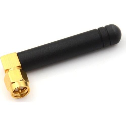 433MHz Antenna 2dbi SMA Male Connector folding 433 mhz antena waterproof directional elbow rubber antenne Wireless Receiver