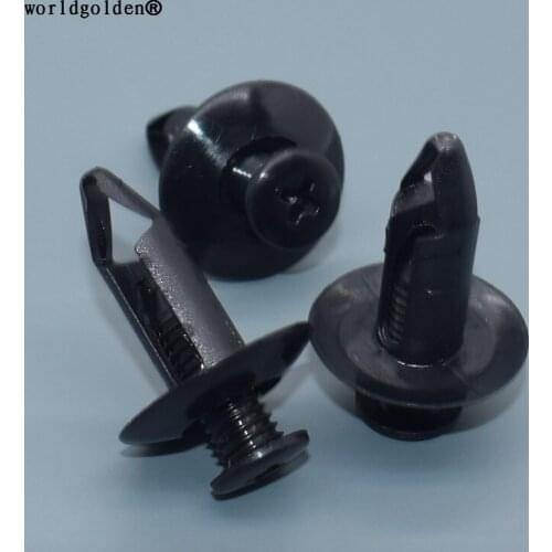 Worldgolden 100pcs auto clip Bumper Clip Push-Type Retainer for Nissan Maxima 1994-On 63878-01E10, 01553-04183