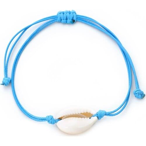 HI MAN Trendy Natural Shell Hand-woven Bracelet Shell Bracelets Ocean Summer Beach Wristband Charm Jewelry Gift Drop Shipping