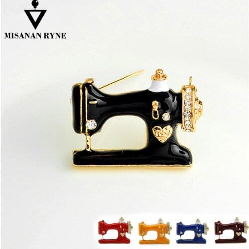 MISANANRYNE 2019 Hot Sale Brooches Women Men Fashion Jewelry Pins Palace Sewing Machine AAA High Quality Brooches Pins