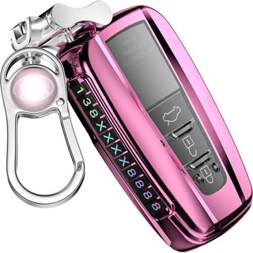 Car Key Case Cover For Toyota Corolla Accessories Holder Shell Keychain Protect car styling