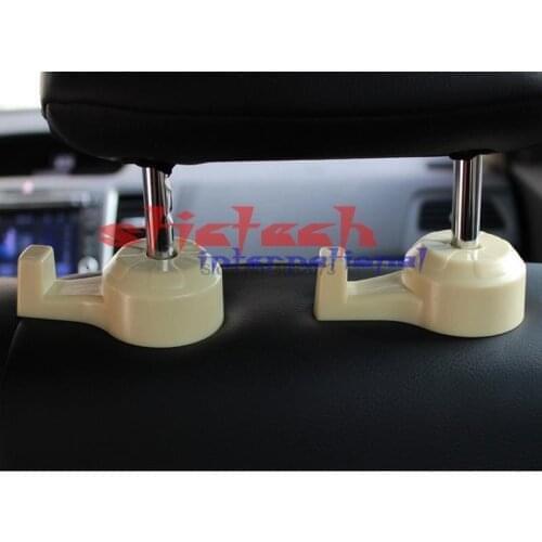 By dhl or ems 100set Car Back Seat Headrest Hanger Holder HookClip For Bag Purse Cloth Daily Grocery Auto car accessories