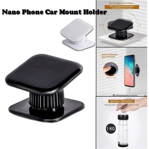 Nano Phone Car Mount Holder 360-Degree Rotation Reusable Nano Magic Sticker Nano rotatable car phone holder