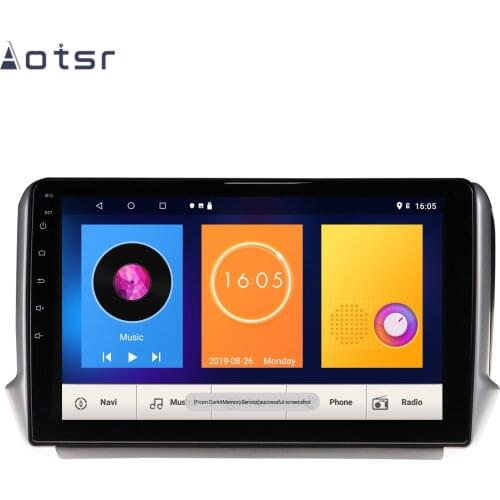 DSP Android 10 Carplay Car GPS Navigation DVD Player For Peugeot 2008 Peugeot 208 Auto Stereo Radio Multimedia Player Head Unit