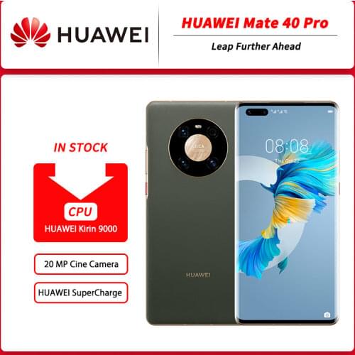 STOCK Global Version HUAWEI Mate 40 Pro 5G MobilePhone 6.76‘’ OLED Kirin 9000 Octa Core 5nm crafts Reverse Charge Wi-Fi 6+ NFC