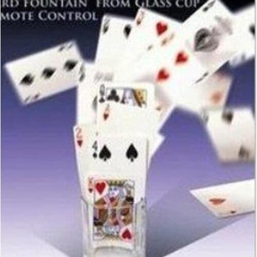 Card Fountain From Glass Cup - Remote Control Magic Tricks Find Selected Card Magia Stage Magie Mentalism Gimmick Prop Magicians