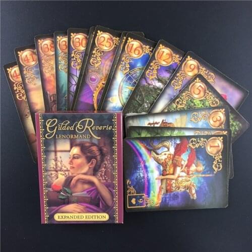 Tarot Cards Guidance Lenormand Oracle Cards Divination Fate Tarot Deck Board Game Family Party Playing Card Game