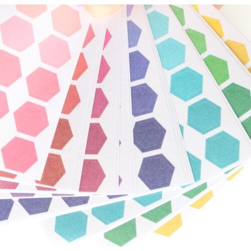 Domikee Classic colored basic journal diary decorative DIY stickers book school student index label mug stationery 1600pcs