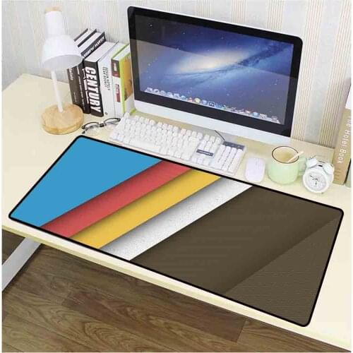 Mairuige Mouse Pad Polosy Linii Figury Black Seam Animal Group Computer Notebook Mouse Pad Wireless Charging Mouse Pad Desk Mat
