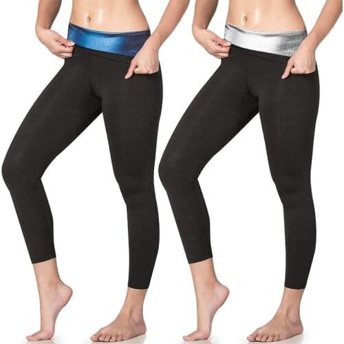 Women Thermo Sweat Sauna Pants High Waist Leggings Hot Body Shaper Capri Shapewear Fitness Yoga Pants Sauna Effect Tights Leggin