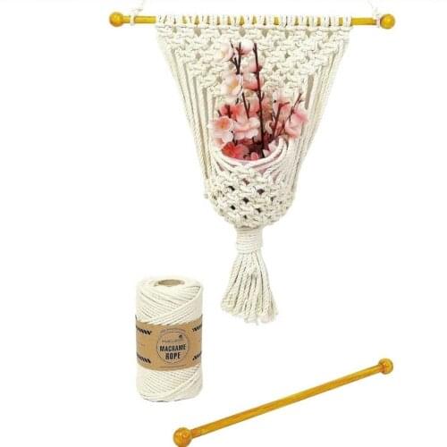 Three Twist Cotton Macrame Wall Decoration Set - Macrame rope