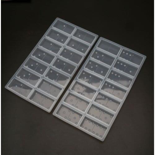 2021 New DIY Silicone Dominoes Game Play Epoxy Resin Molds Kit Game Casino Fun Art Crafts