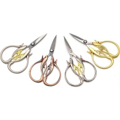 1Pcs Sewing scissor Craft Tailor Vintage Cut Art cross handicraft European Fabric Antique Embroidery scissors Retro stitch shear