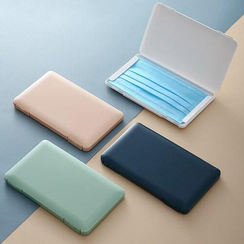 Plastic Solid Mask Storage Box for Travel Business Work Portable Mask Organizers Dust-Proof Moisture-Proof Cases for Masks