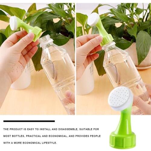 Drink Bottle Watering Spray Home Garden Flower Shop Plant Irrigation Sprinkler PP Green Nozzle