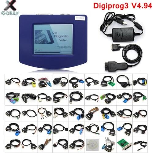 Free Shipping Digiprog 3 V4.94 full set Mileage programmer Latest Digiprog III Mileage Tool Digiprog 3