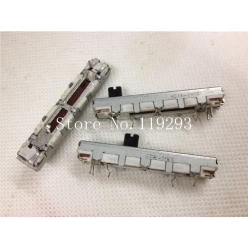 [SA]ALPS 4.5 cm 45MM straight slide potentiometer single axis linking 2X1 5MM B10K B50K ,--10PCS/LOT