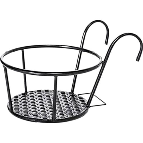 Metal Flower Holder Shelf Stand Hanging Pots Basket Plant Garden Wall Storage