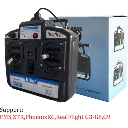 SM20008 6CH / 8CH All In One Flight Simulator Compatible With FMS XTR PhoenixRC RealFlight G3 G8 G9 Helicopter Fixed-wing Drone