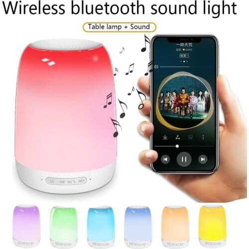 S66 Bluetooth Speaker Hot Sale 2 Generation Transparent Colorful Touch LED Creative Smart Night Light