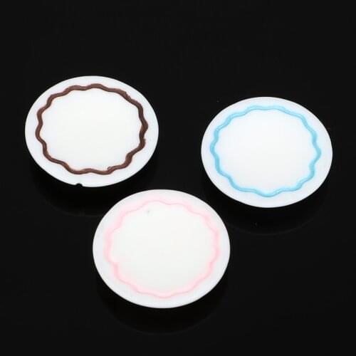 10Pcs 25mm Mixed Resin Flatback Round Plate Embellishment Cabochon Kawaii Decoration Scrapbooking Diy Craft Supplies Accessories