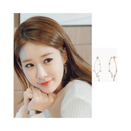 YOO IN NA Korean drama Liu Renna same style of Korean style hanging Earrings