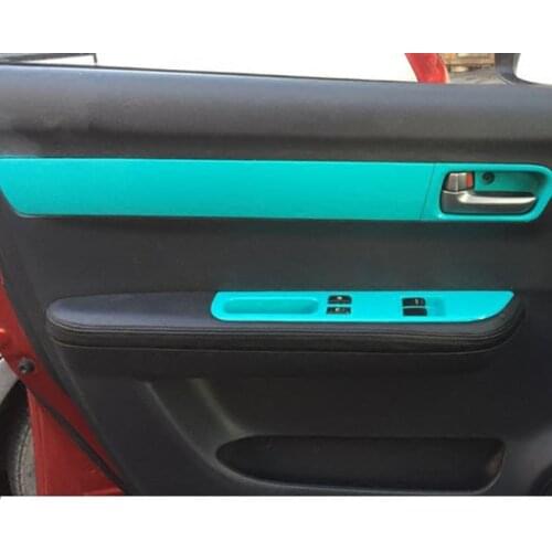 Microfibre Leather Door Armrest Protective Cover For Suzuki Swift 2005 06 0 08 09 10 11 12 CAB128