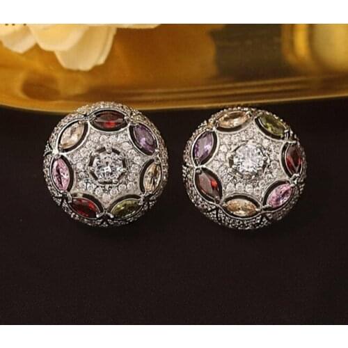 Top Grade Man-made Diamond Button Coat Tops Suit Versatile Diamond Set Crystal Womens Buttons Diamond Button