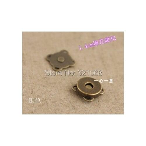 1.4 cm magnet magnetic buckle buckle plum blossom hand stitch diy bag bag accessories materials by hand