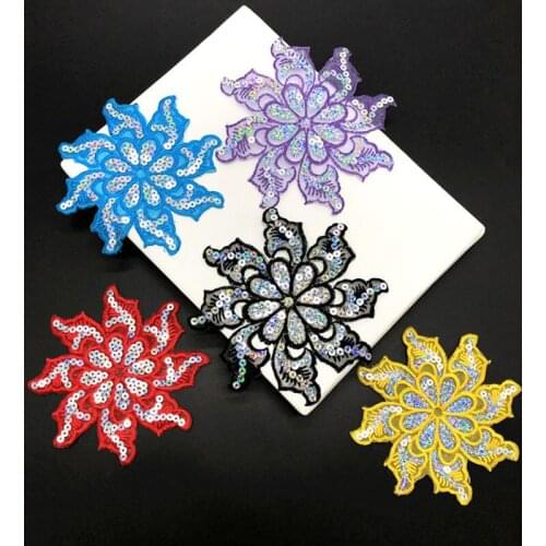 1Pcs Sequined Embroidery Cloth With Decorative Accessories For Dancing Clothes DIY Clothing Decoration