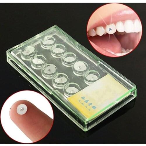 10Pcs/Box Teeth Decoration Tool For Woman Girls Crystal Tooth Ornaments Jewelry Beautiful Shining Dental Oral Teeth Gems